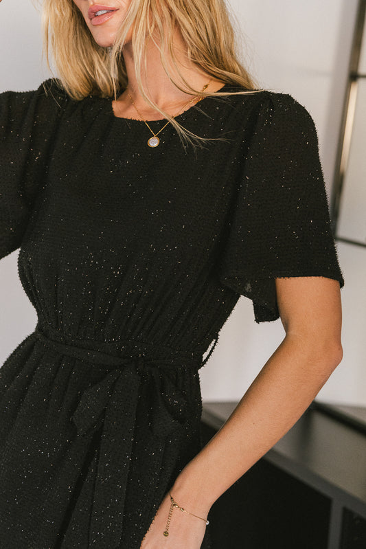 black sparkle dress
