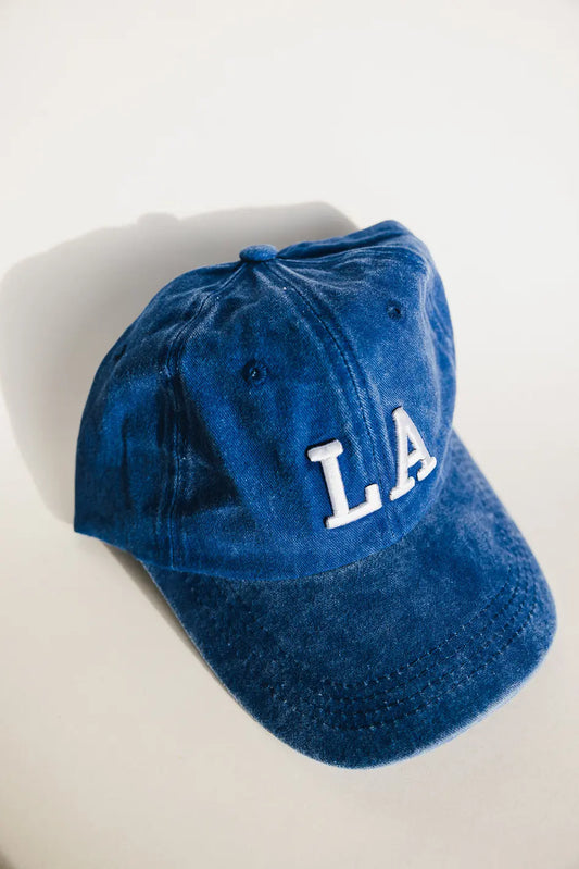 LA cap in blue 