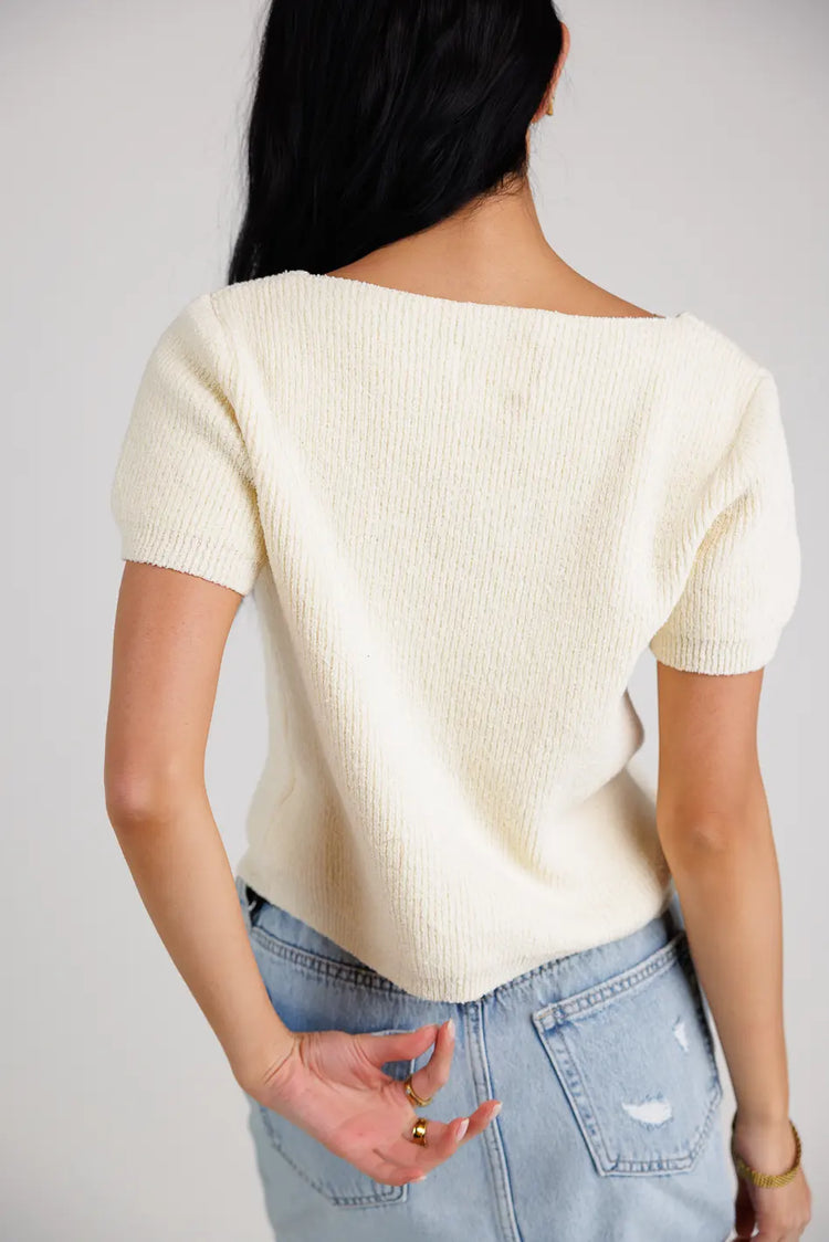 Knit sweater top 
