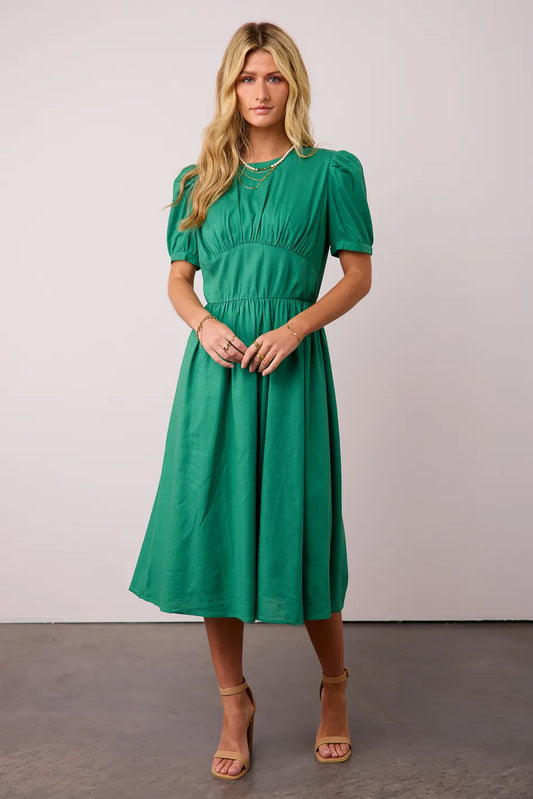 Midi dress in green 