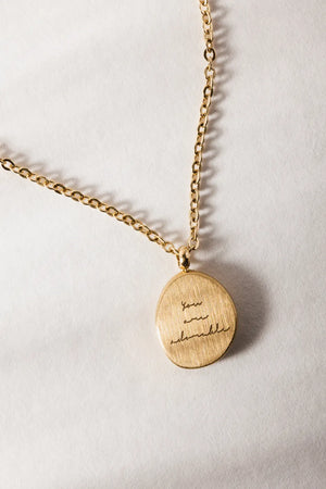 You Are Adorable Necklace in Gold - Tarnish Free
