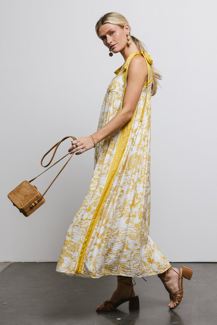 maxi dress with floral print