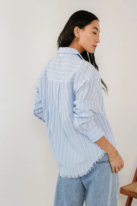 Long sleeves button up in blue 