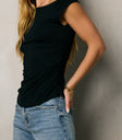 Daina Ruched Top in Black