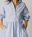 blue mini dress