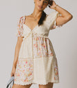 heart shape neckline mini dress