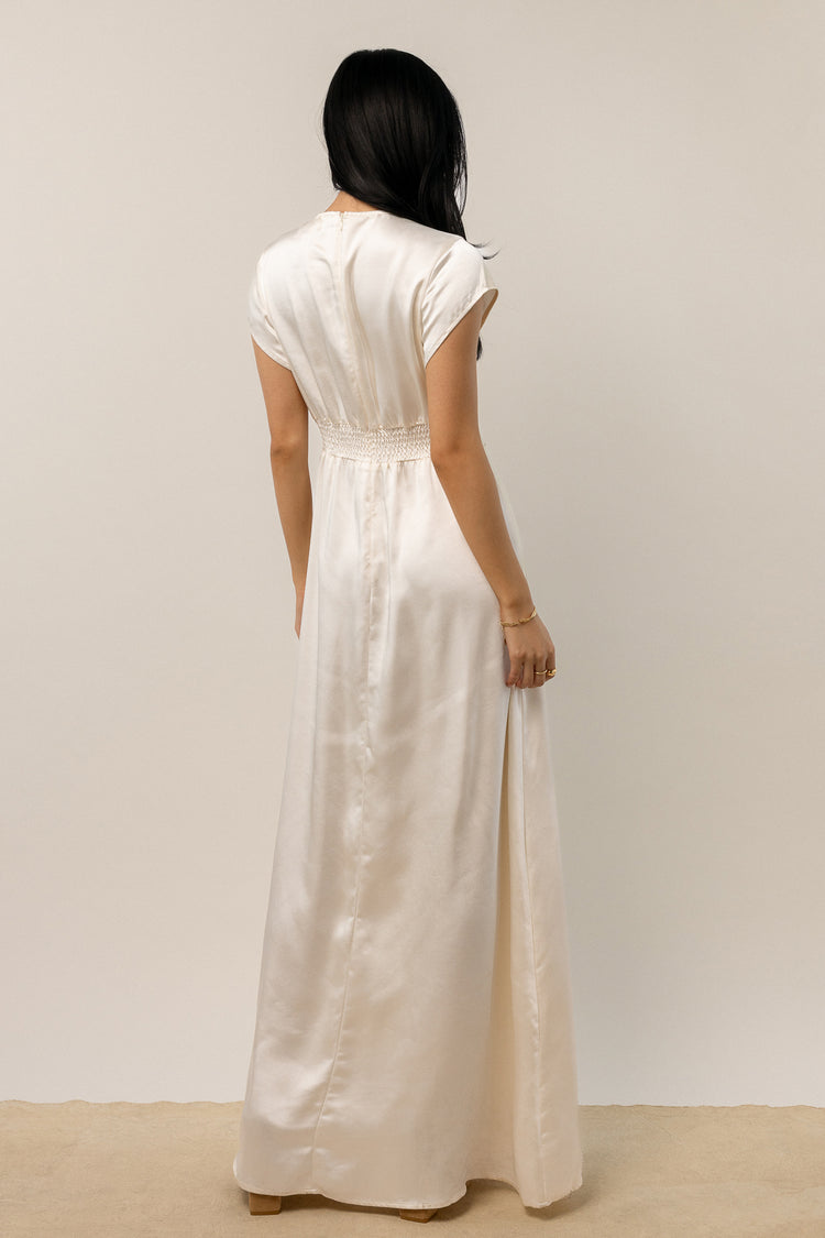 maxi dress with smocked waist