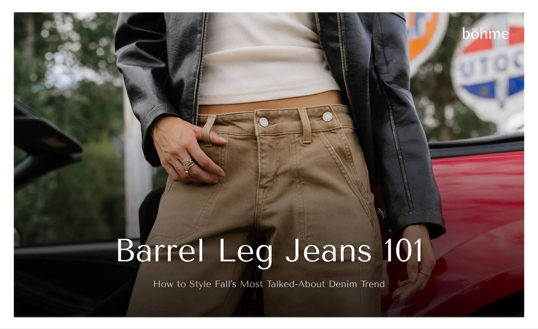 How to style barrel-leg jeans