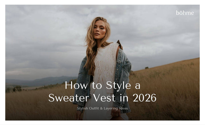 White sweater vest outfit for women, stylish and effortless layered look