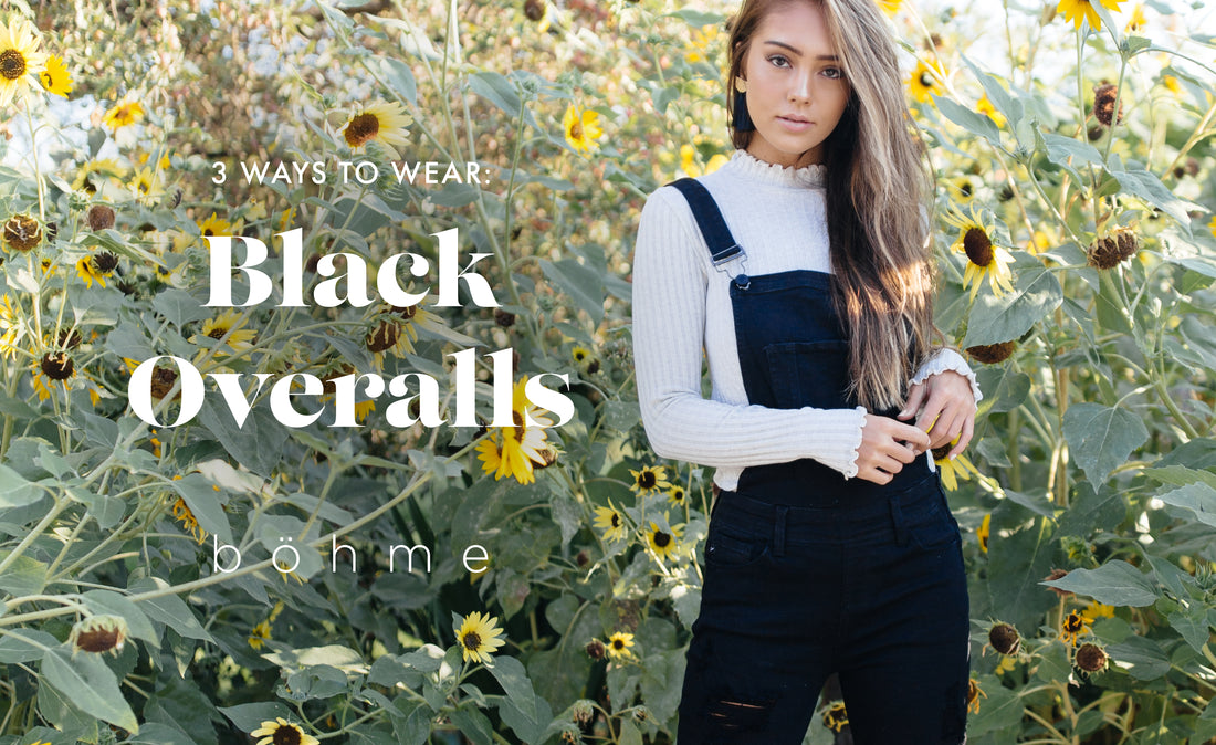 3 Ways to wear: Black Overalls