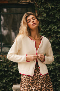 Cardigan in cream 