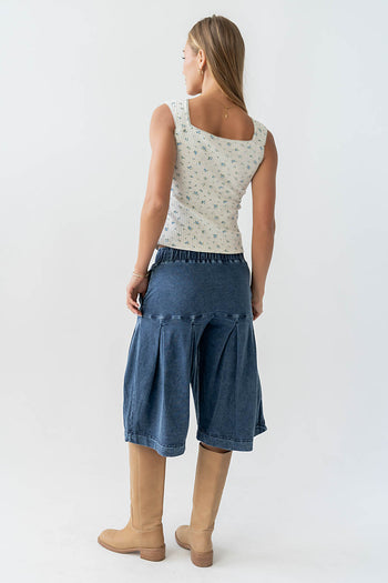 Winston Floral Tank in Heather Grey