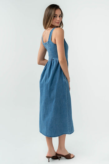 Jacklyn Denim Midi Dress