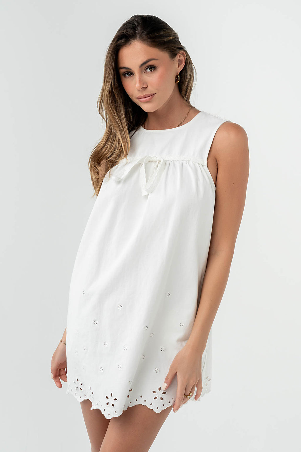 Peyton Embroidered Mini Dress
