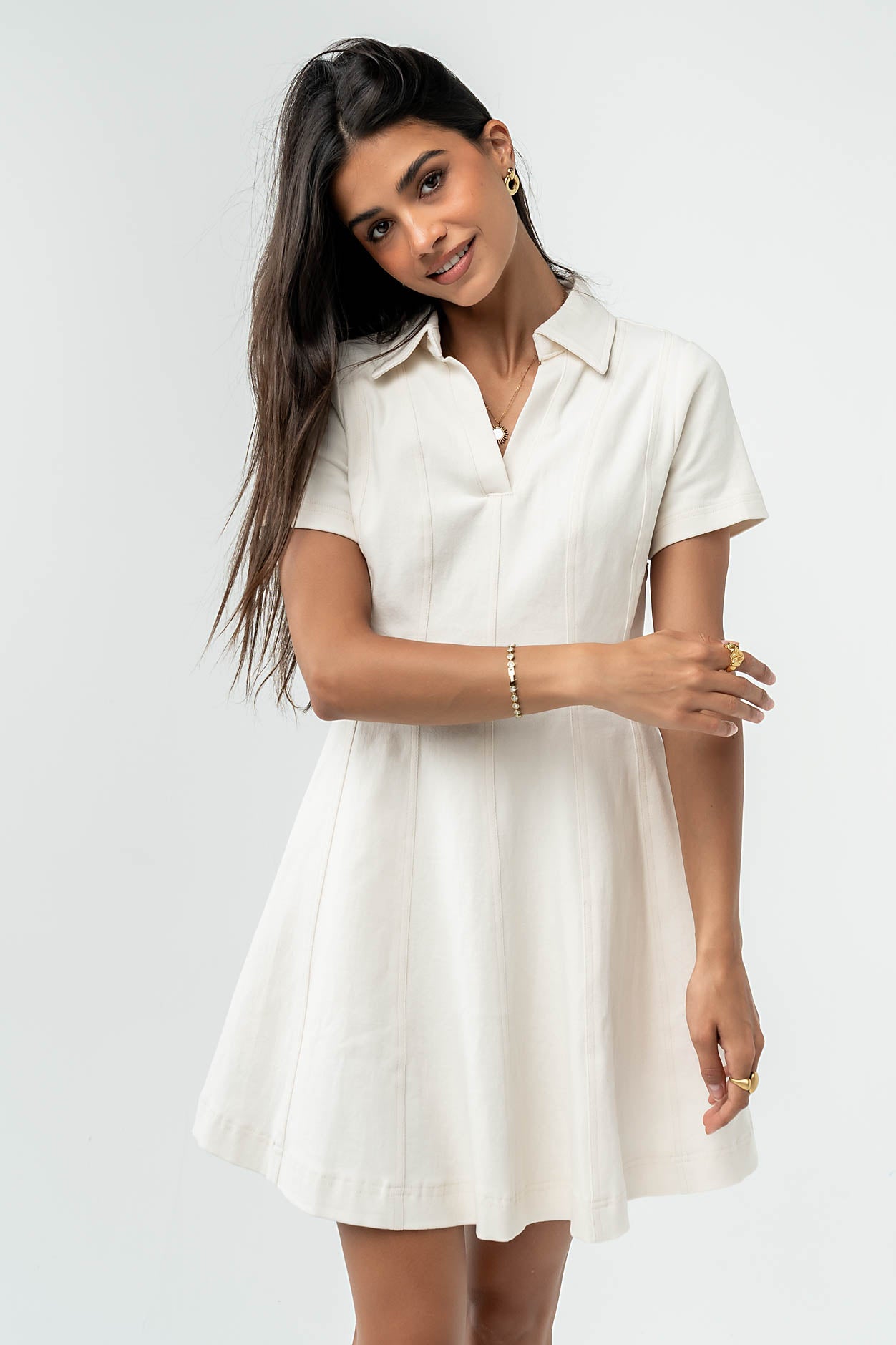 White Denim Dresses
