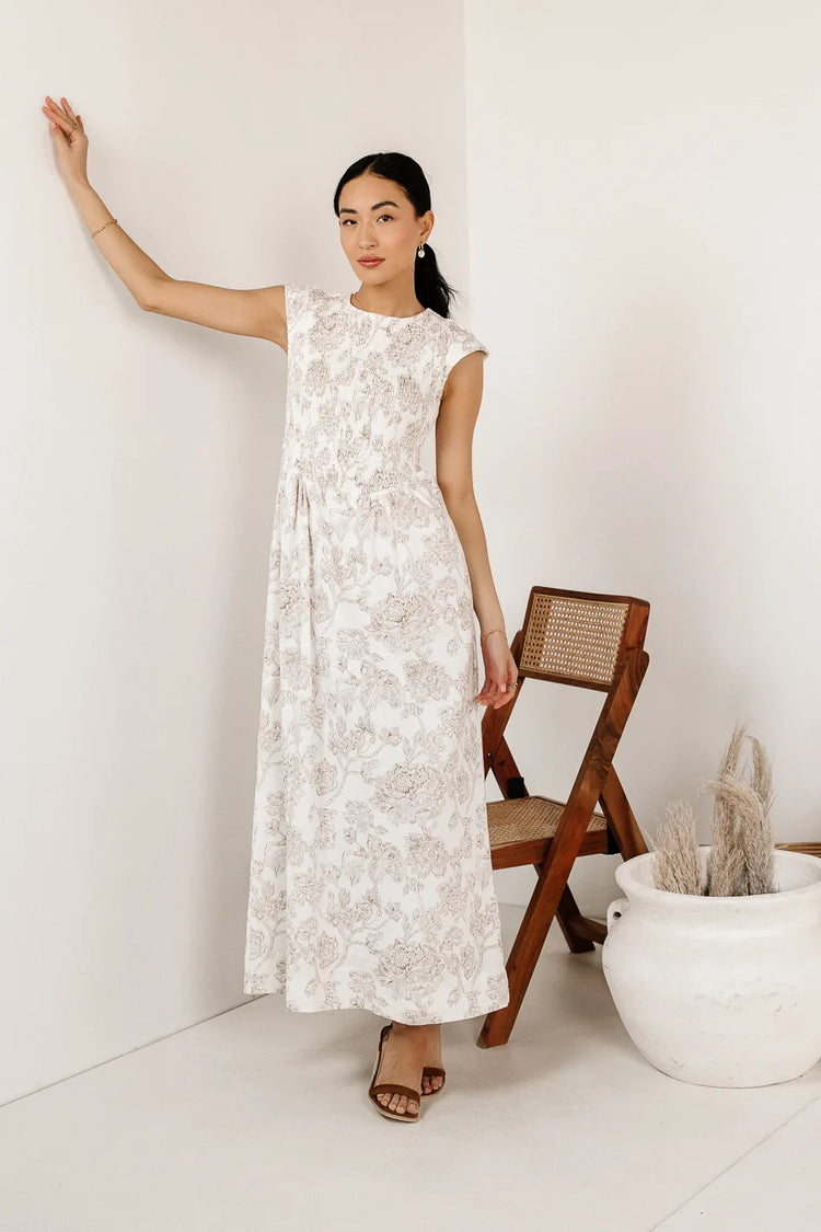 Maxi dress in white 