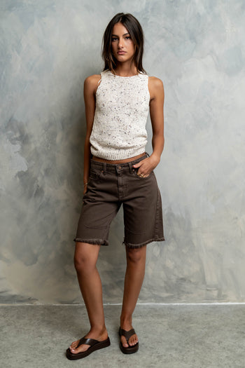 Lottie Knit Tank in Oatmeal