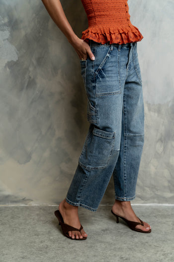 Kacey Utility Barrel Jeans