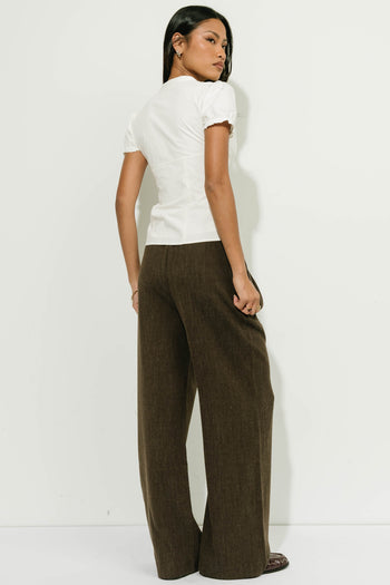 Rowan Button Down Top in Ivory