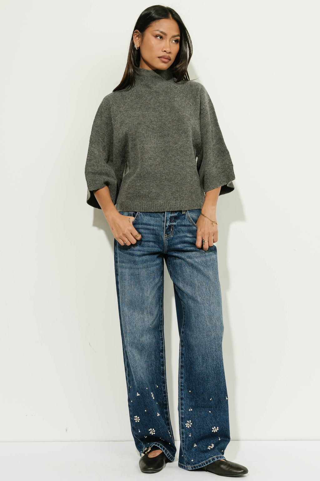 Diana Mock Neck Sweater