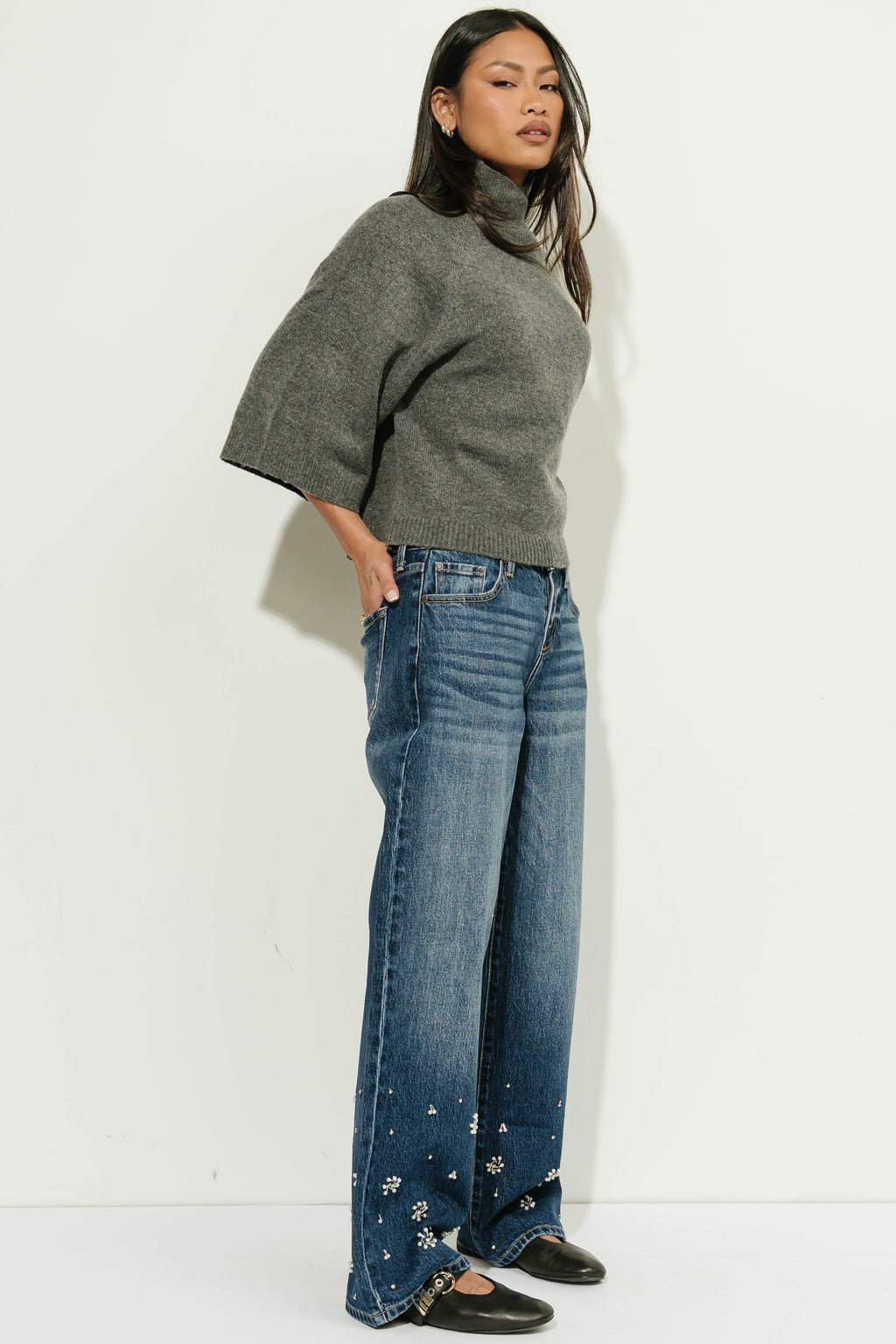 Diana Mock Neck Sweater
