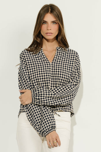 Wrenley Gingham Blouse