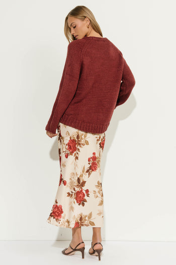 Audrina Floral Maxi Skirt
