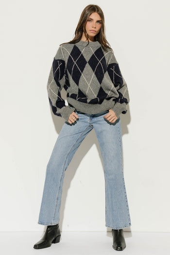Patricia Oversized Sweater in Navy