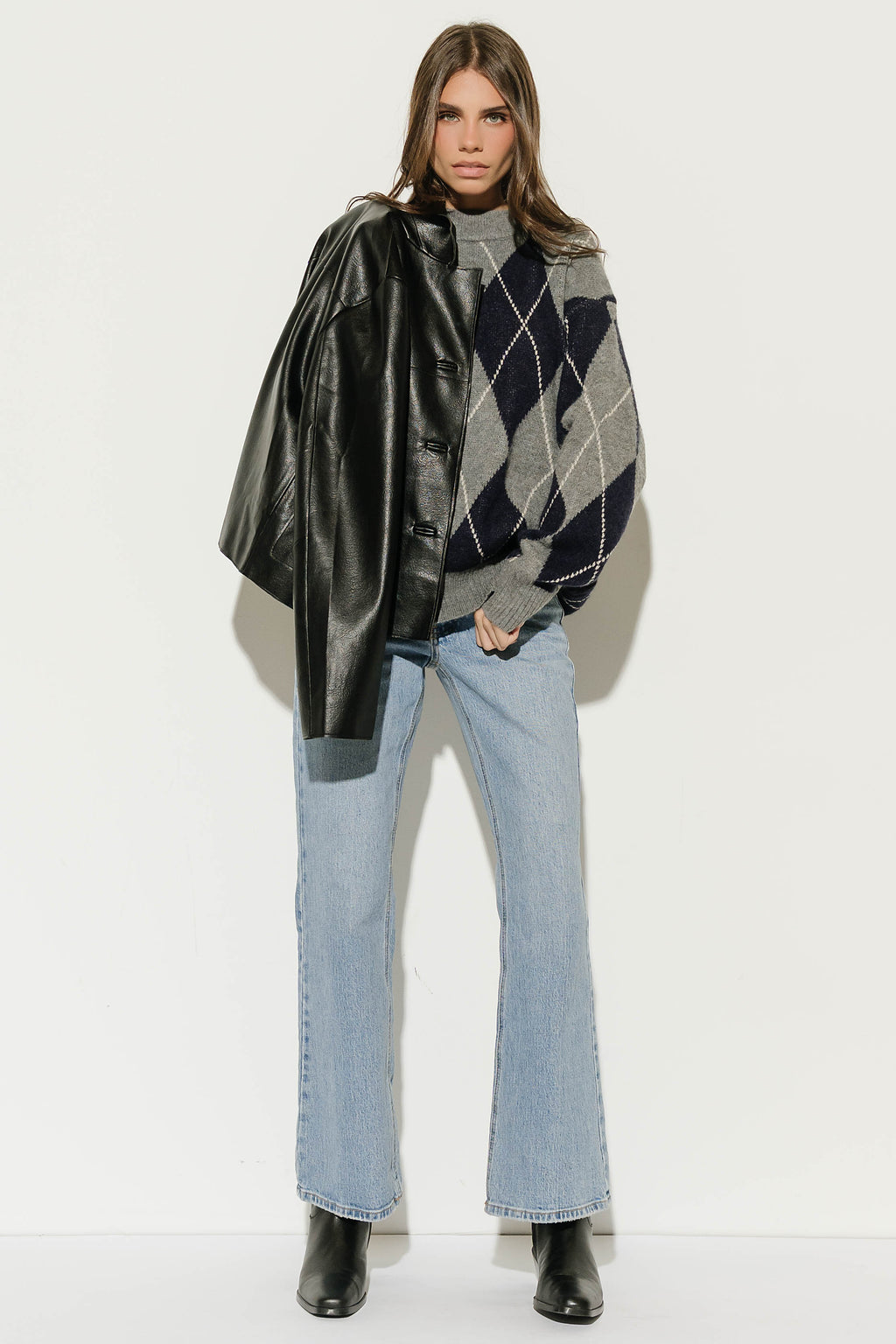 Patricia Oversized Sweater in Navy