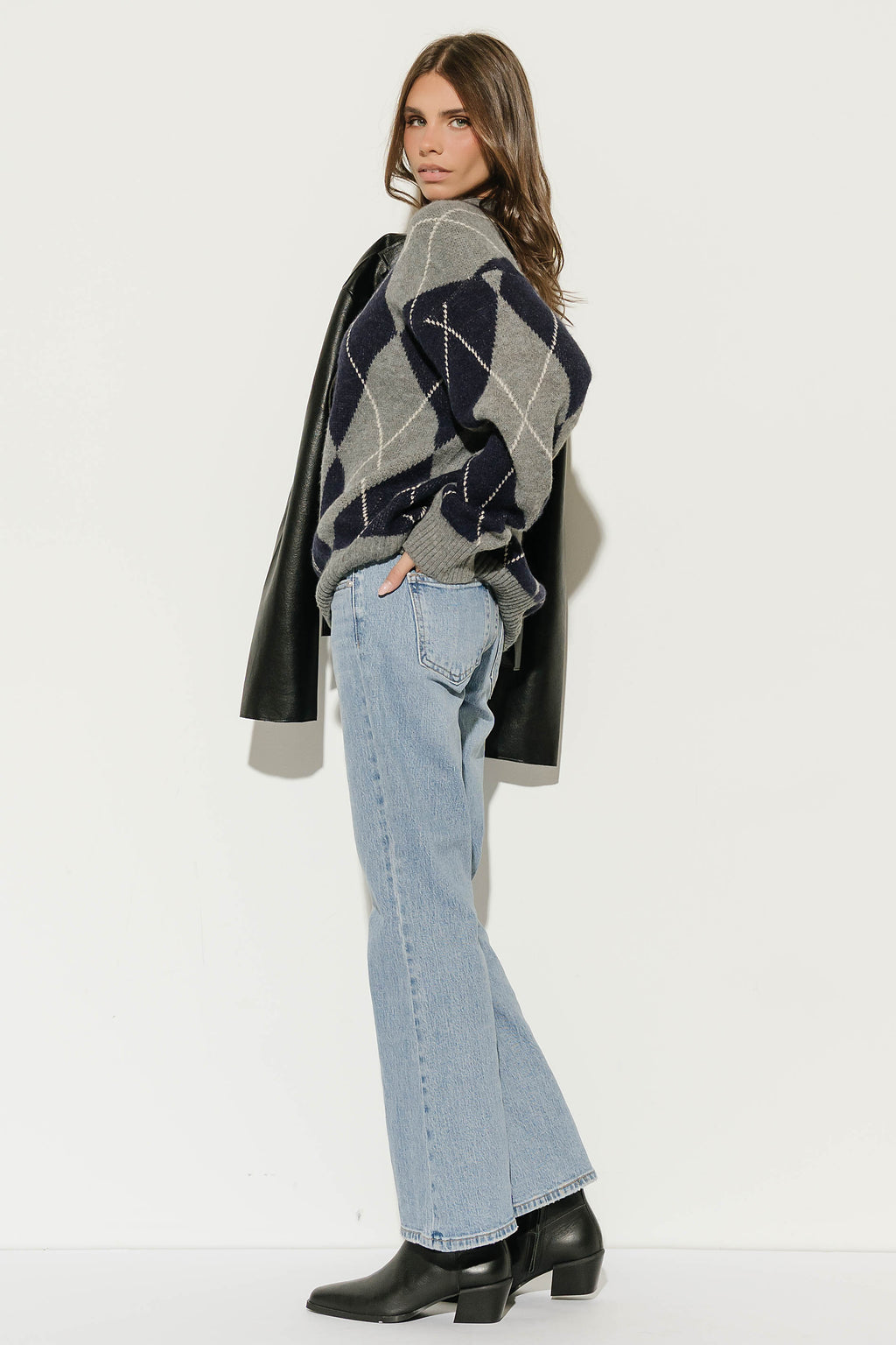 Patricia Oversized Sweater in Navy