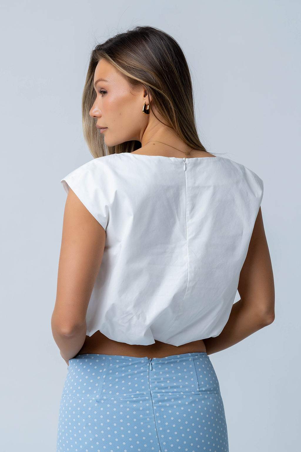 Rich Bubble Top in Off White