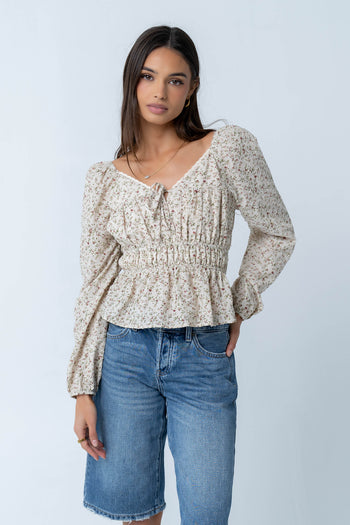 Karrie Floral Blouse - FINAL SALE