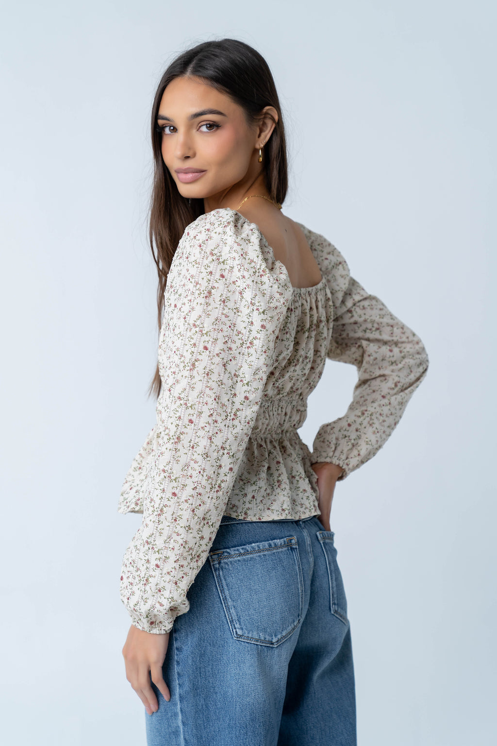 Karrie Floral Blouse - FINAL SALE