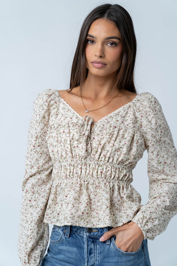 Karrie Floral Blouse - FINAL SALE
