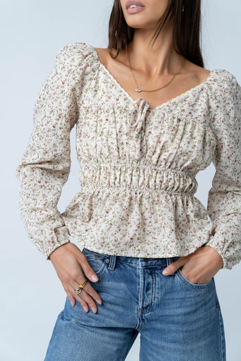 Karrie Floral Blouse - FINAL SALE