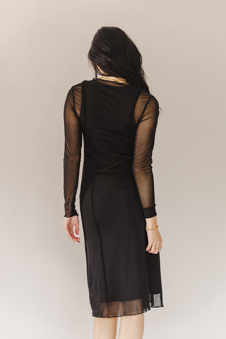 Trinity Mesh Dress in Black - FINAL SALE