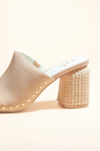 3" Heel height in nude 