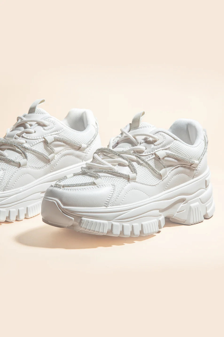 White dad sneakers sales