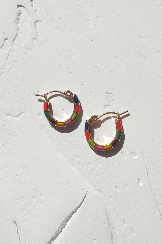 Color block earrings 
