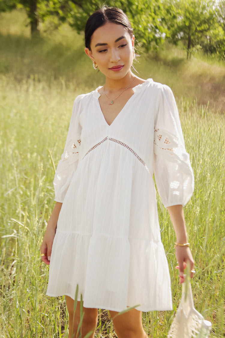 Carla Mini Dress in White