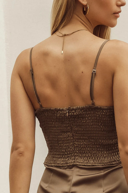 scrunched zip up back detail on cropper midi dress