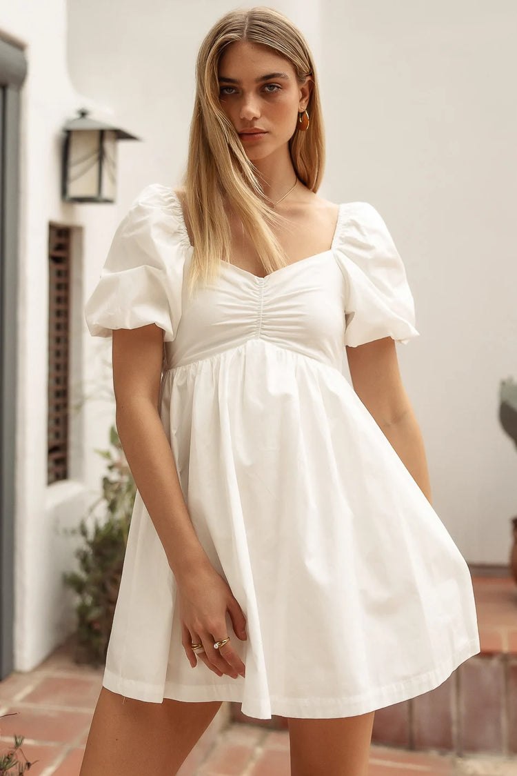 Brynne Mini Dress in Ivory