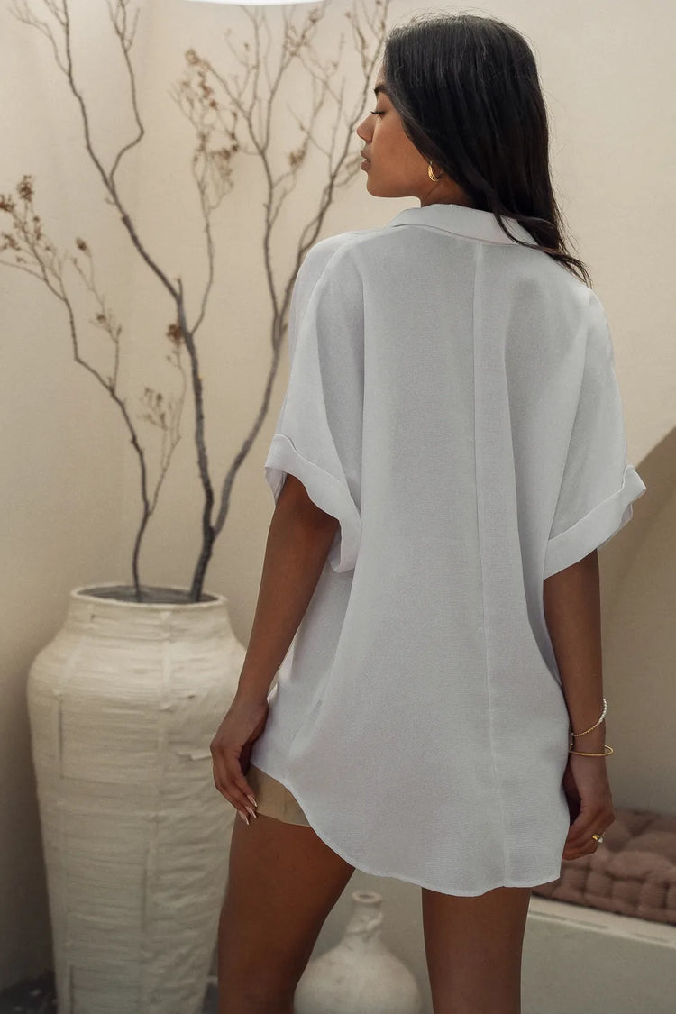 Danica Oversized Top in Off White