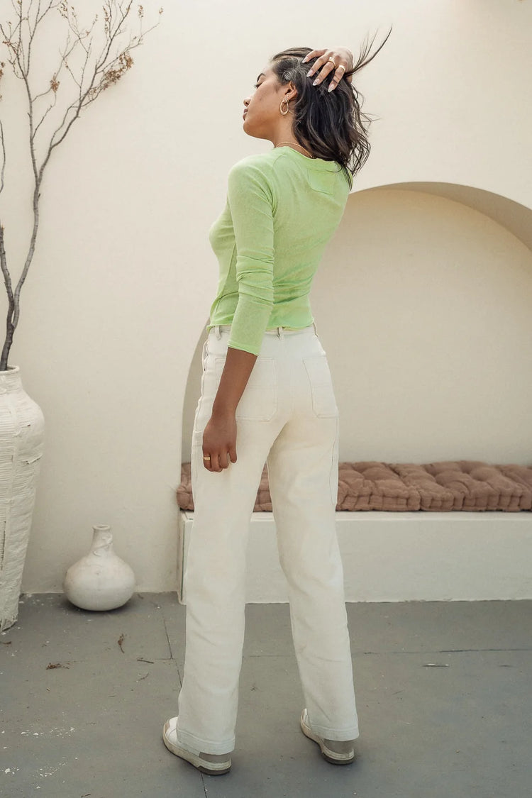 Valerie Top in Lime Green - FINAL SALE