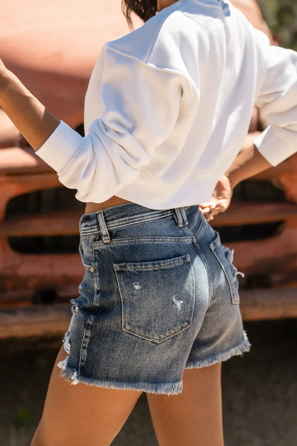 Dean Distressed Shorts FINAL SALE bohme