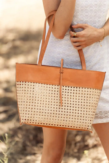 wicker tote