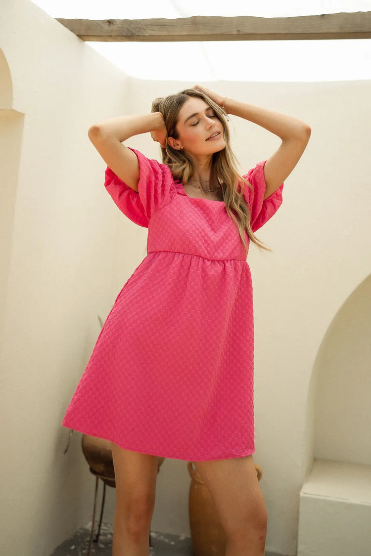 Mini dress in pink 