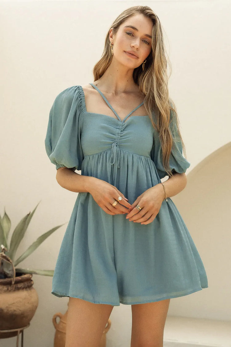 Mini dress in blue 