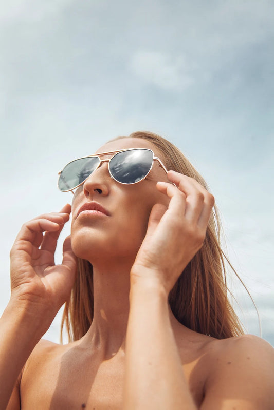 Billie Aviator Sunglasses in Medium