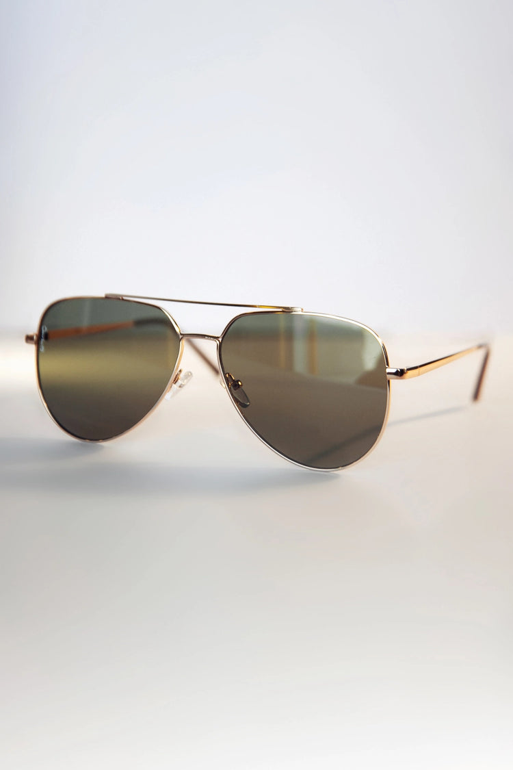 Billie Aviator Sunglasses in Medium